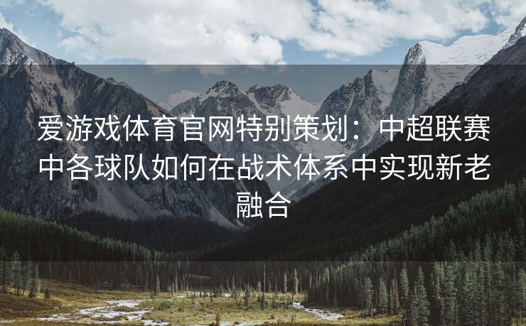 爱游戏体育官网特别策划：中超联赛中各球队如何在战术体系中实现新老融合